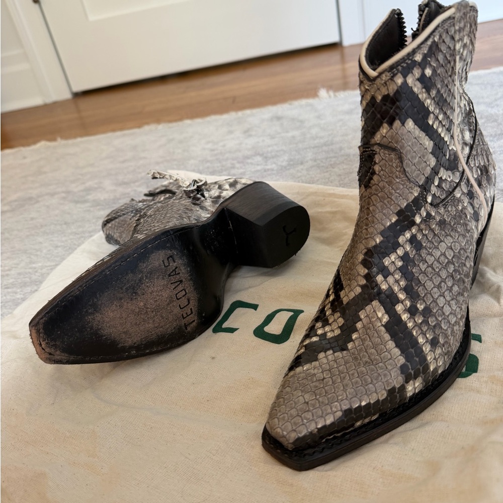 Tecovas Python Ankle Boots - image 3